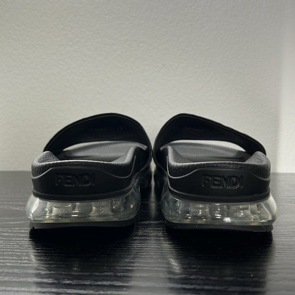 AUTHENTIC FENDI FF Monogrammed Men’s Slides - Picture 4 of 7